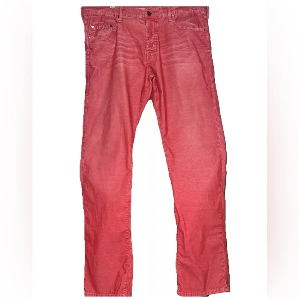 Rare Vintage  2011 True Religion MEN RED GENO Corduroy Pants 38